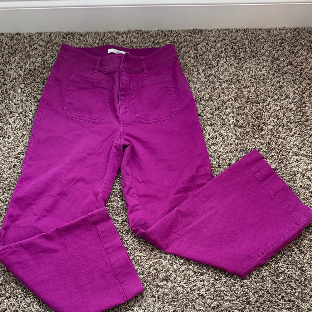 High-Rise Magenta Women’s Jeans
